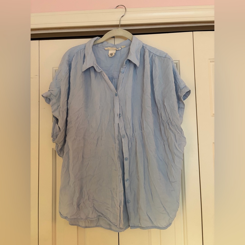 H&M Light Blue Blouse